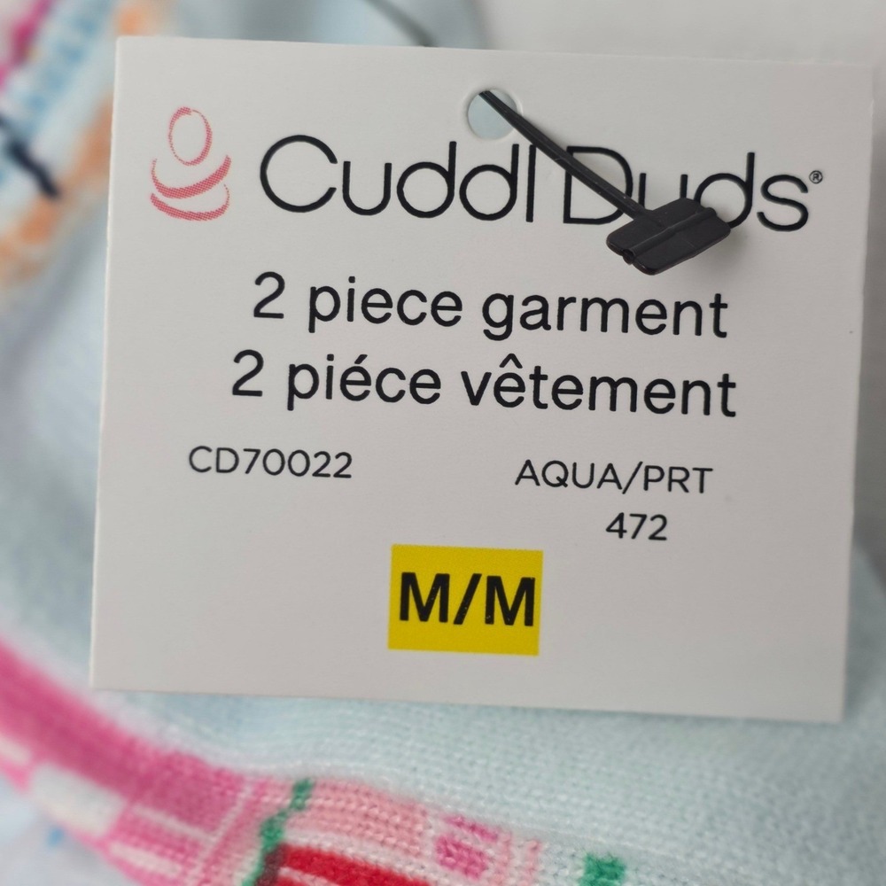 Cuddl Duds 2 Pc Pajama Set Womens Coastal Holiday Car Beach Medium Jogger PJ NWT - Picture 8 of 8